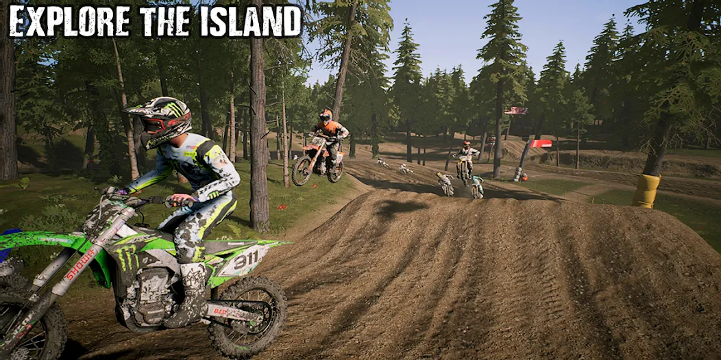 KTM MX Dirt Bikes Unleashed 3D (КТМ МХ Грязевые мотоциклы Освобожденные 3D) [МОД Все открыто] Screenshot 1