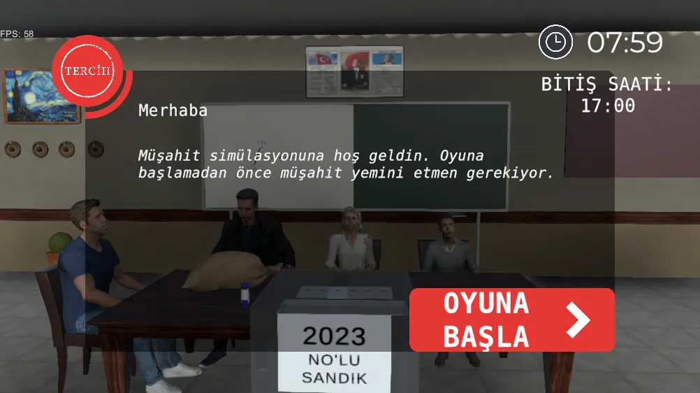 Seçim 2023 Müşahit oyunu [МОД Бесконечные монеты] Screenshot 2