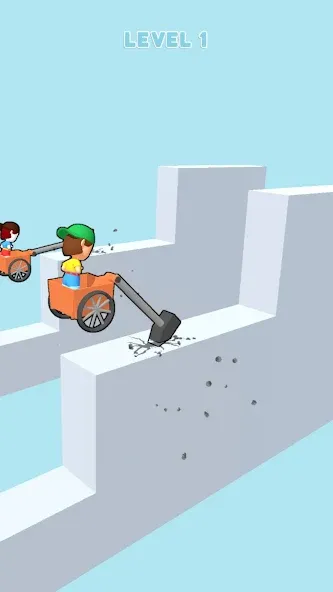 Hammer Race 3D (Хаммер Рейс 3D) [МОД Unlocked] Screenshot 3