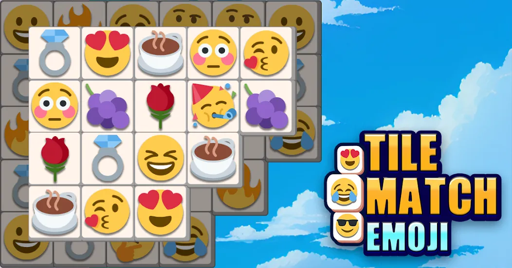 Tile Match Emoji -Triple Tile (Тил Матч Эмоджи) [МОД Menu] Screenshot 1