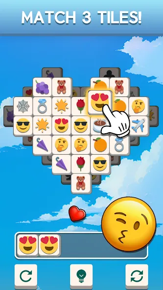 Tile Match Emoji -Triple Tile (Тил Матч Эмоджи) [МОД Menu] Screenshot 2