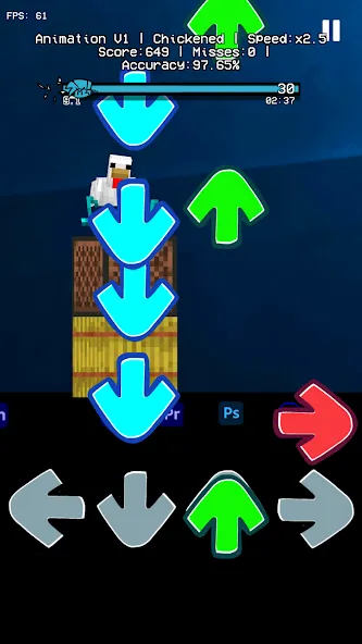 Beat Fight Stickman Full Week (Анимация 1 Полный Мод) [МОД Бесконечные монеты] Screenshot 1