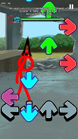 Beat Fight Stickman Full Week (Анимация 1 Полный Мод) [МОД Бесконечные монеты] Screenshot 2