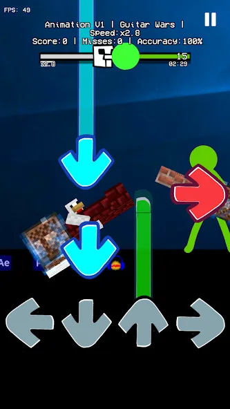 Beat Fight Stickman Full Week (Анимация 1 Полный Мод) [МОД Бесконечные монеты] Screenshot 3