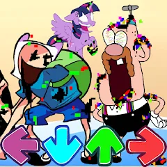 Взломанная Finn Digital Darkness Battle (Финн Пибби  Рэп Батл)  [МОД Unlimited Money]