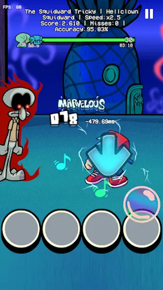 Trickward Undersea Beat Battle (Триковый Фанкин Мод против БФ) [МОД Unlocked] Screenshot 1