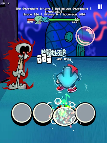 Trickward Undersea Beat Battle (Триковый Фанкин Мод против БФ) [МОД Unlocked] Screenshot 4