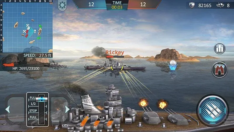Warship Attack 3D [МОД Все открыто] Screenshot 1