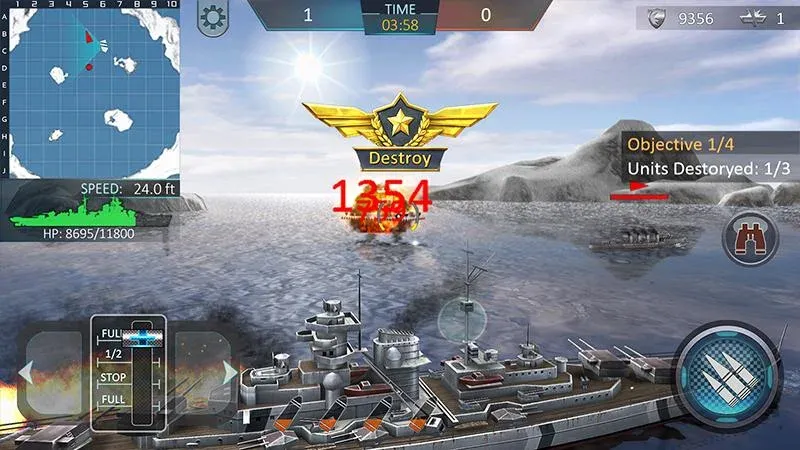 Warship Attack 3D [МОД Все открыто] Screenshot 4