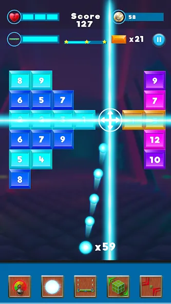 Brick Breaker- Bricks 3d Game (Бриксандболл) [МОД Unlocked] Screenshot 1