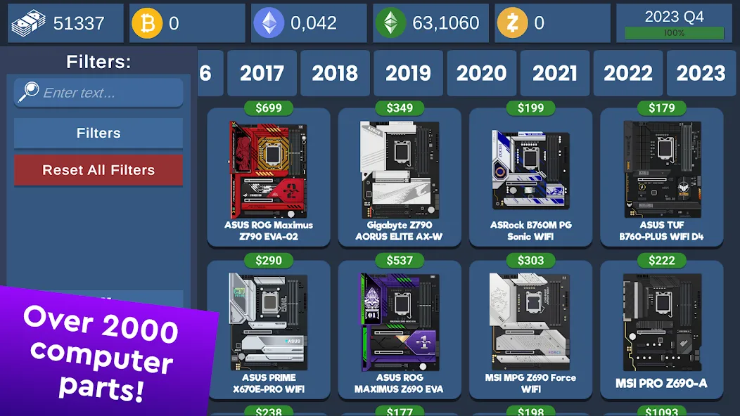 PC Creator Simulator (ПК Создатель Симулятор) [МОД Бесконечные монеты] Screenshot 3