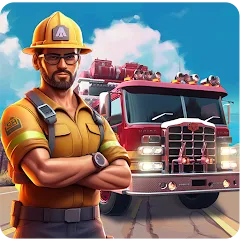 Скачать взломанную Real Firefighter 3D Simulator (Реальный Пожарник 3D Симулятор)  [МОД Mega Pack]