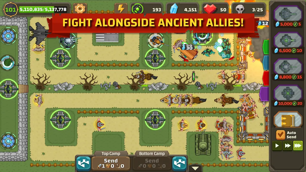 Ancient Allies Tower Defense (Аншент Эллайес Тауэр Дефенс) [МОД Много монет] Screenshot 4
