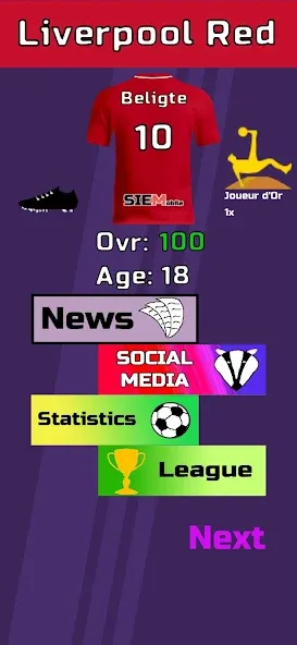 Football Career Sim (Футбольный Карьерный Симулятор) [МОД Много монет] Screenshot 2