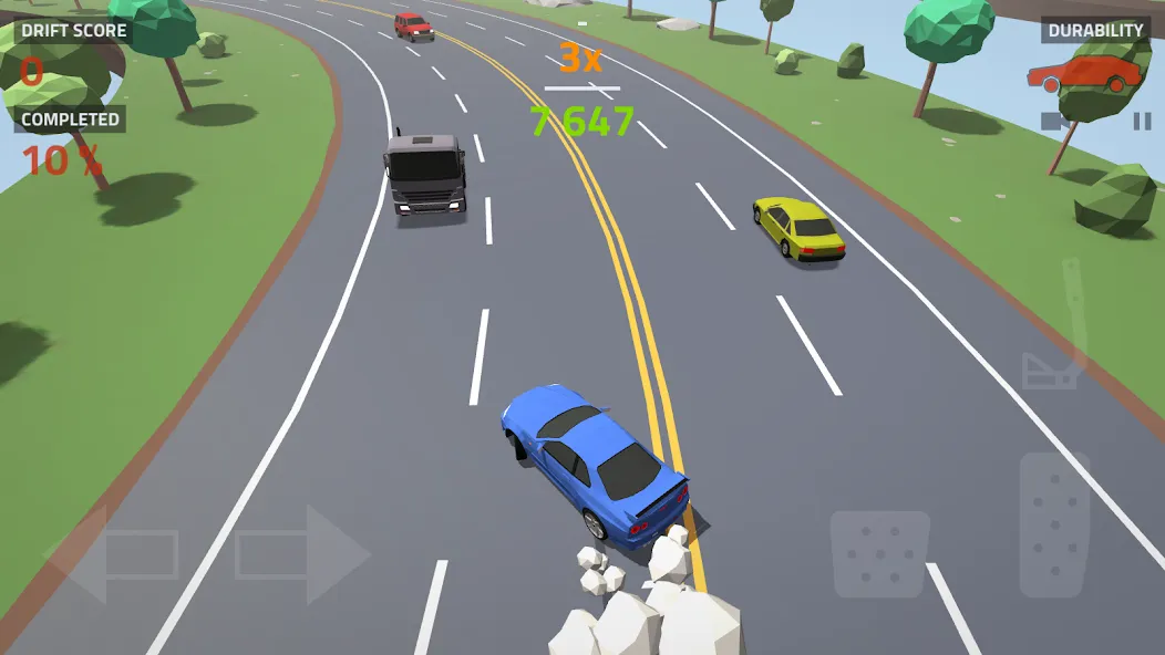 Polygon Drift: Traffic Racing (Полигон Дрифт) [МОД Unlocked] Screenshot 5