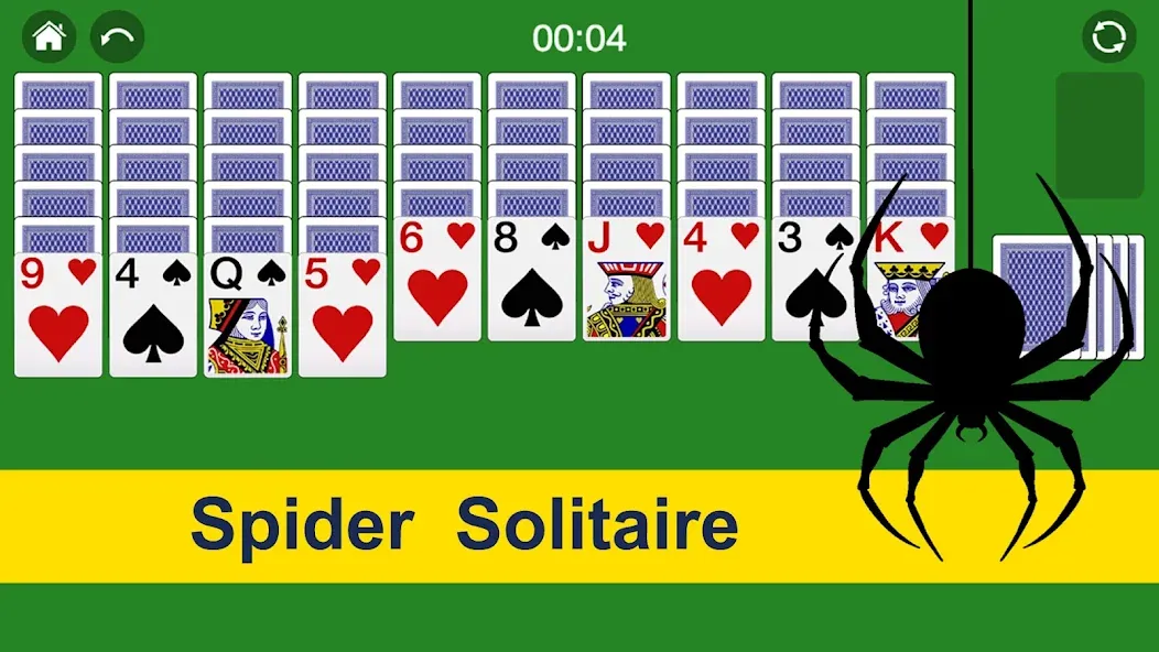 Spider Solitaire Card Game Fun [МОД Много денег] Screenshot 1