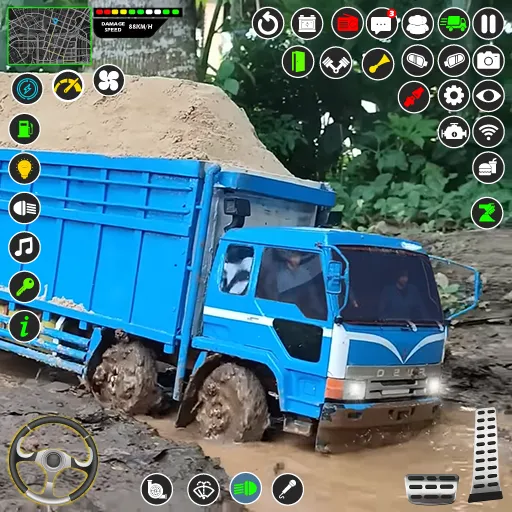 Mud Truck Runner Simulator 3D [МОД Бесконечные деньги] Screenshot 1