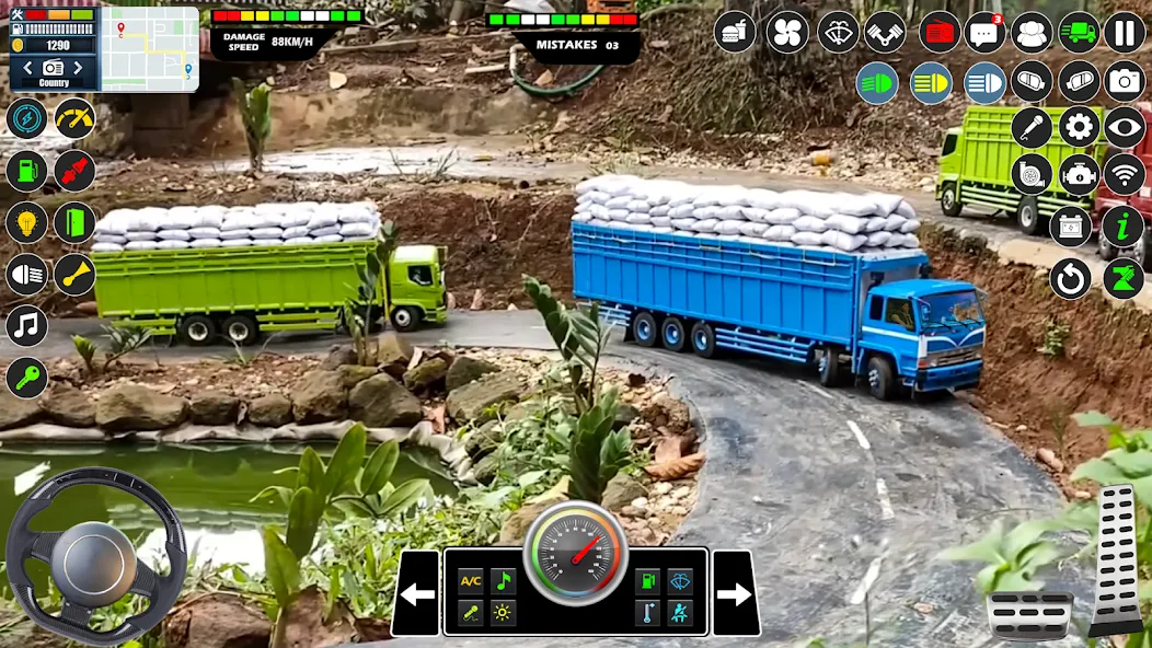 Mud Truck Runner Simulator 3D [МОД Бесконечные деньги] Screenshot 3