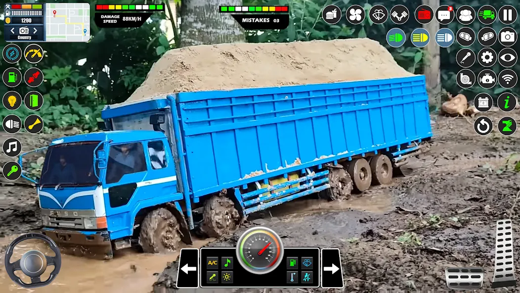 Mud Truck Runner Simulator 3D [МОД Бесконечные деньги] Screenshot 4