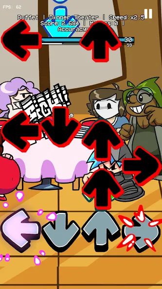 GF Buffet Night Burstin Mod (ФНФ Буфет Найт Берстин Мод) [МОД Unlocked] Screenshot 2