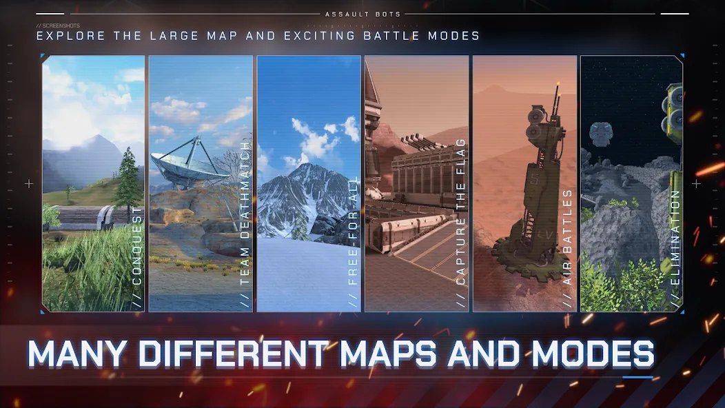 Assault Bots: Multiplayer (Ассальт Ботс) [МОД Много монет] Screenshot 3