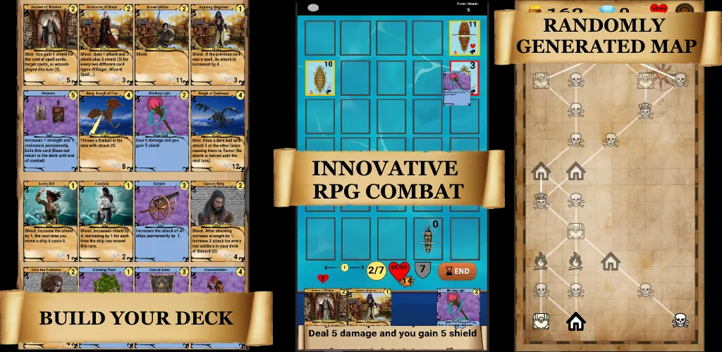RogueShip - RPG Roguelike Card (РоугеШип) [МОД Бесконечные деньги] Screenshot 2