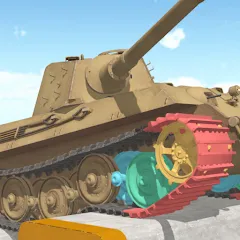 Взломанная Tank Physics Mobile Vol.3  [МОД Mega Pack]