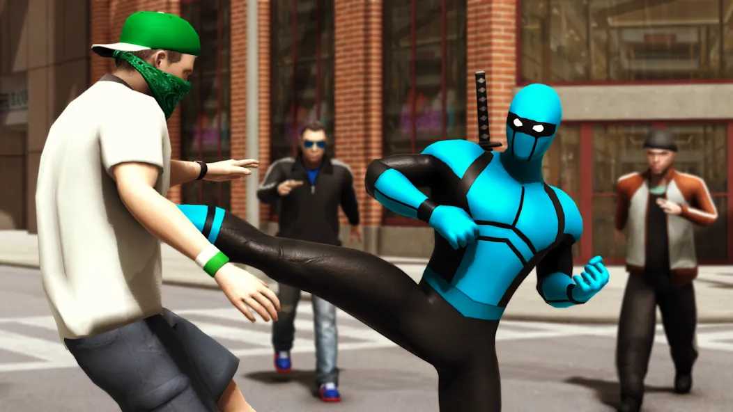 Blue Ninja : Superhero Game (Блу Ниндзя) [МОД Бесконечные монеты] Screenshot 1