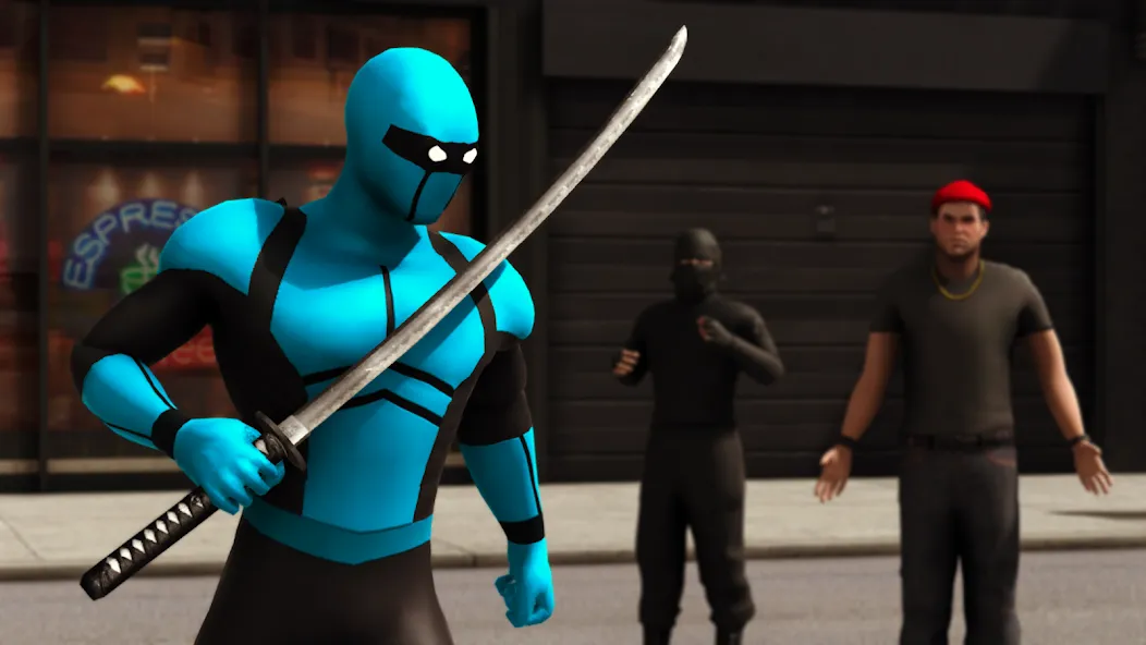 Blue Ninja : Superhero Game (Блу Ниндзя) [МОД Бесконечные монеты] Screenshot 2