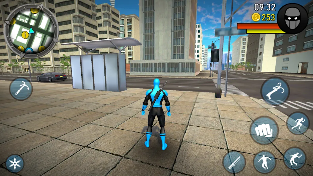Blue Ninja : Superhero Game (Блу Ниндзя) [МОД Бесконечные монеты] Screenshot 4