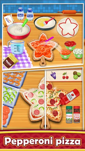 Pizza Maker - Cooking Games [МОД Бесконечные монеты] Screenshot 2