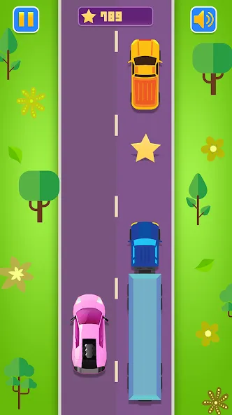 Kids Racing, Racecar Boy Girl [МОД Меню] Screenshot 1