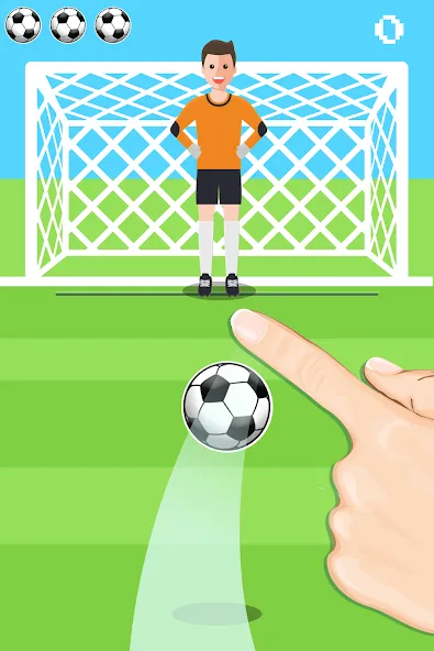 Penalty Shootout Game Offline (Пенальти игра без подключения к интернету) [МОД Бесконечные монеты] Screenshot 2