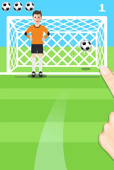 Penalty Shootout Game Offline (Пенальти игра без подключения к интернету) [МОД Бесконечные монеты] Screenshot 3