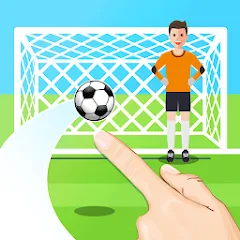 Скачать взлом Penalty Shootout Game Offline (Пенальти игра без подключения к интернету)  [МОД Бесконечные монеты]