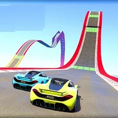 Взлом Mega Ramp Car Offline Games  [МОД Много денег]