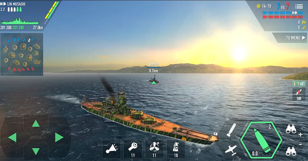 Battle of Warships: Online (Баттл оф Уоршипс) [МОД Много денег] Screenshot 3