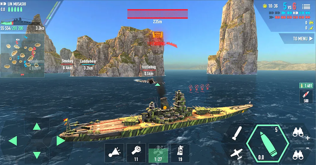 Battle of Warships: Online (Баттл оф Уоршипс) [МОД Много денег] Screenshot 4