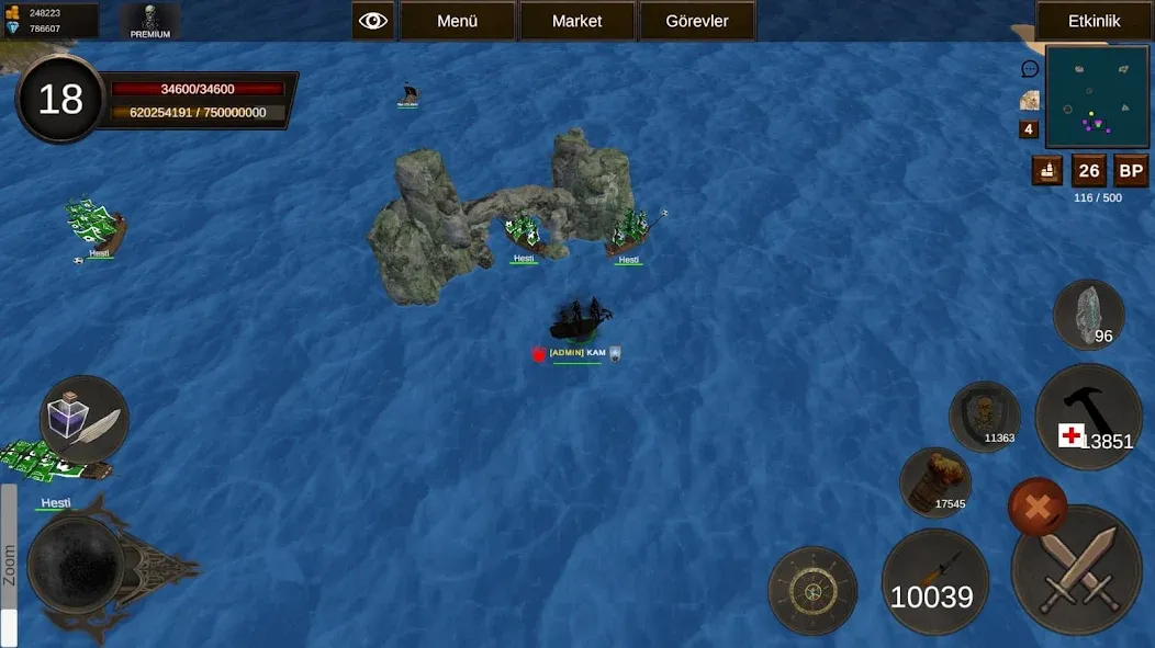 Naval Battle Online (Навальное Сражение Онлайн) [МОД Бесконечные деньги] Screenshot 1
