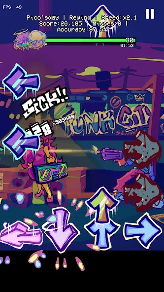 Pico Friday Date Week Series (ФНФ Пико Фанкин Серия Мод) [МОД Бесконечные деньги] Screenshot 1