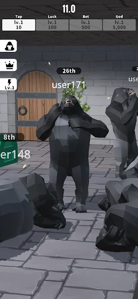 Gorilla Clicker (Горилла кликер) [МОД Unlimited Money] Screenshot 1