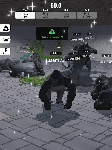 Gorilla Clicker (Горилла кликер) [МОД Unlimited Money] Screenshot 4