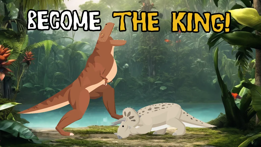T-Rex Fights Dinosaurs [МОД Много монет] Screenshot 4