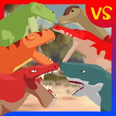 Взломанная T-Rex Fights Dinosaurs  [МОД Много монет]