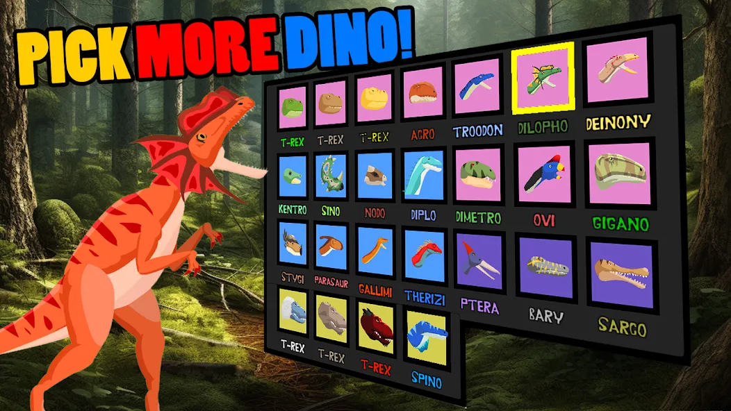 T-Rex Fights More Dinosaurs [МОД Unlimited Money] Screenshot 2