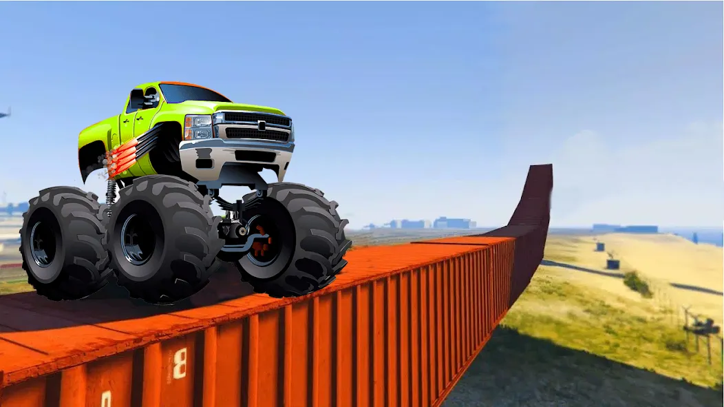 Monster Truck Car Game 3d (Монстр Трак Стант) [МОД Много денег] Screenshot 3