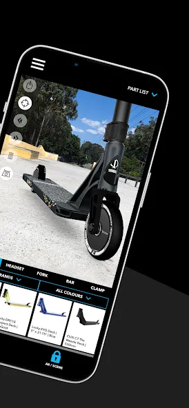 Scooter 3D custom builder (Скутер 3D настраиваемый конструктор) [МОД Unlimited Money] Screenshot 2