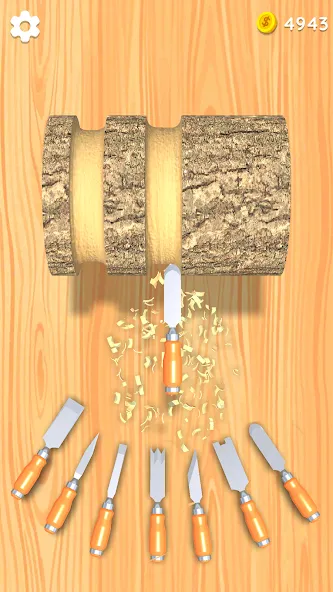 Wood Turning 3D - Carving Game [МОД Все открыто] Screenshot 1