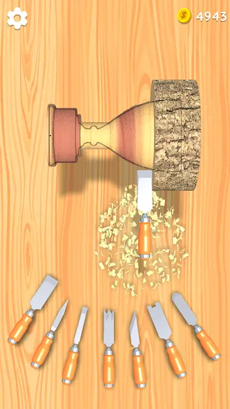 Wood Turning 3D - Carving Game [МОД Все открыто] Screenshot 2