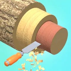 Взломанная Wood Turning 3D - Carving Game  [МОД Все открыто]